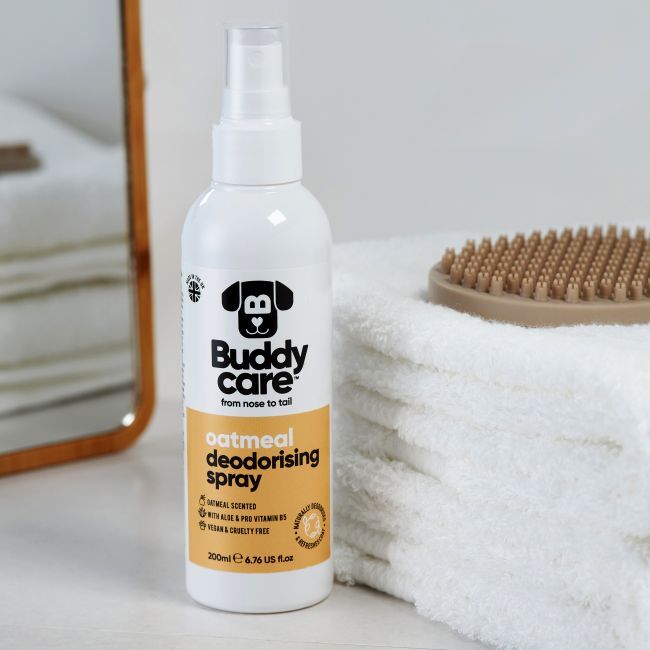 BUDDYCARE OATMEAL DEODORISING purškiklis šunų kailiui prižiūrėti, 200 ml