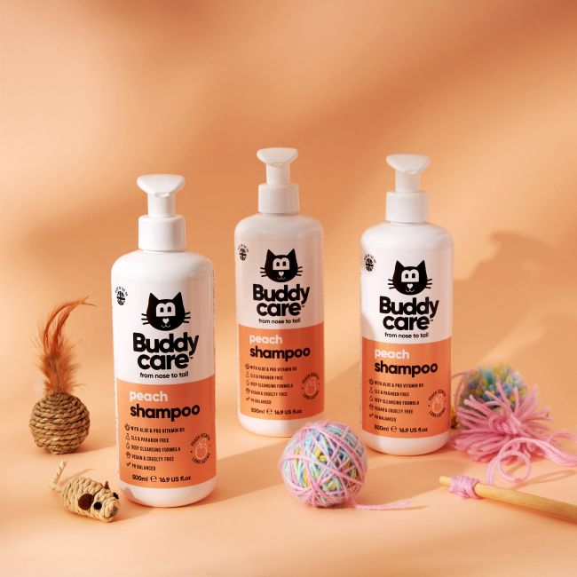 BUDDYCARE PEACH kačių šampūnas, 500 ml