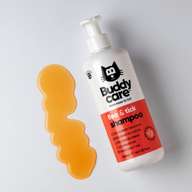BUDDYCARE FLEA & TICK kačių šampūnas nuo blusų ir erkių, 500 ml