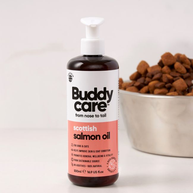 BUDDYCARE SALMON šunų ir kačių lašišų aliejus, 500 ml