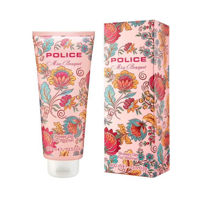 POLICE MISS BOUQUET moterų dušo želė, 400 ml