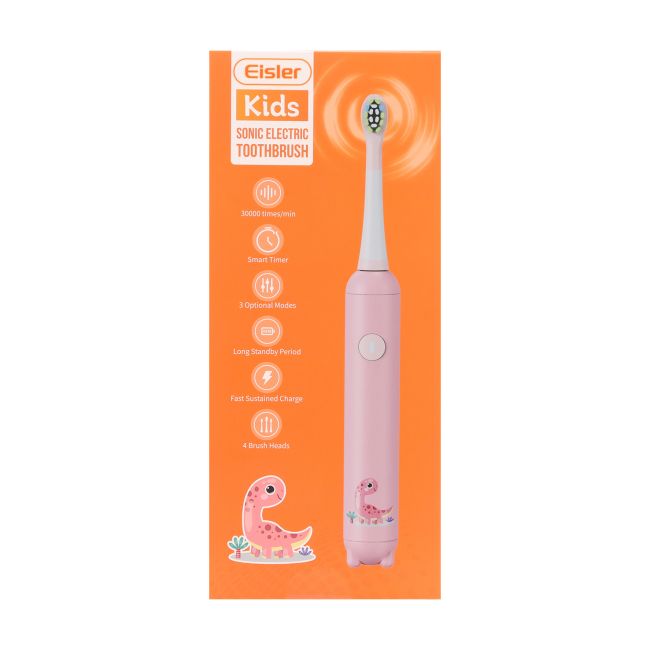 EISLER K5 KIDS SONIC ELECTRIC elektrinis vaikų dantų šepetėlis + 4 galvutės