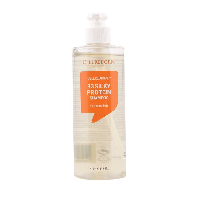 CELLREBORN CELLREBIOME 33 SILKY PROTEIN plaukų šampūnas, 430 ml