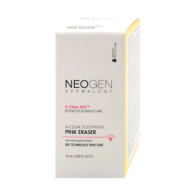 NEOGEN DERMALOGY A-CLEAR SOOTHING PINK ERASER veido priemonė nuo spuogų, 15 ml