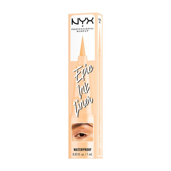 NYX PROFESSIONAL MAKEUP EPIC INK LINER akių kontūro skystis su plunksnele, 1 ml