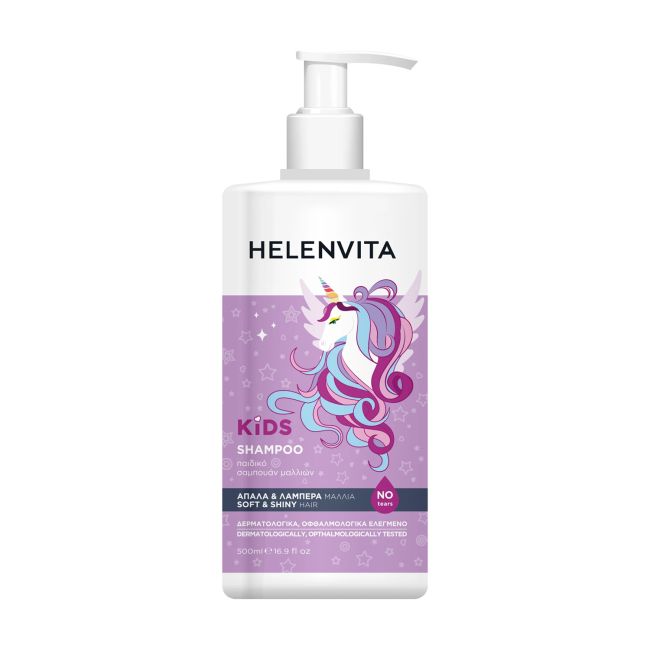 HELENVITA KIDS UNICORN SOFT & SHINY plaukų šampūnas, 500 ml