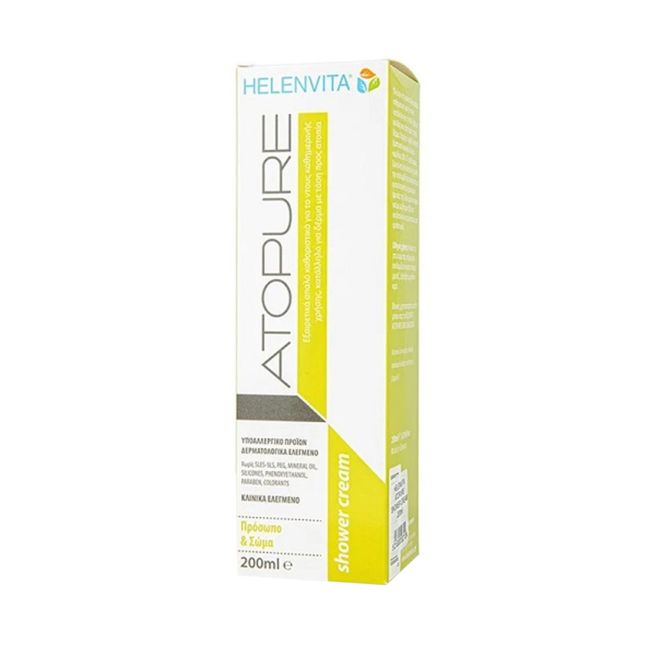 HELENVITA ATOPURE veido ir kūno dušo kremas, 200 ml