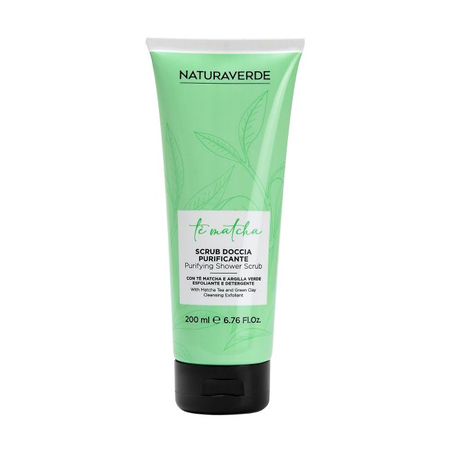 NATURAVERDE TE MATCHA PURIFYING dušo šveitiklis, 200 ml