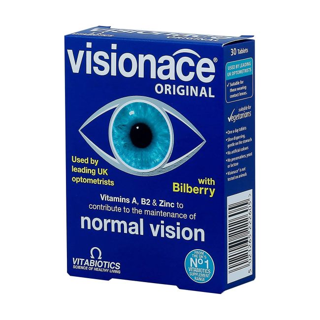 VITABIOTICS VISIONACE ORIGINAL, 30 tablečių
