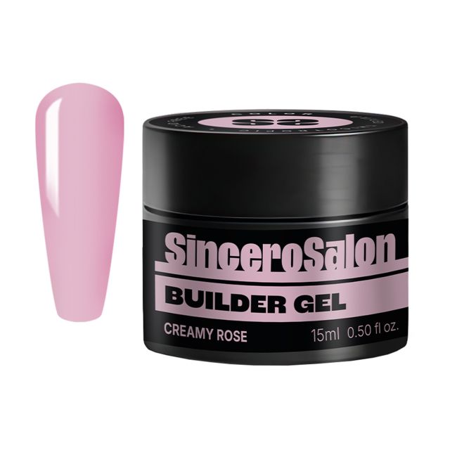 SINCERO SALON BUILDER UV/LED tiksotropinis nagų gelis, 15 ml