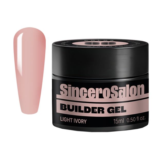 SINCERO SALON BUILDER UV/LED tiksotropinis nagų gelis, 15 ml