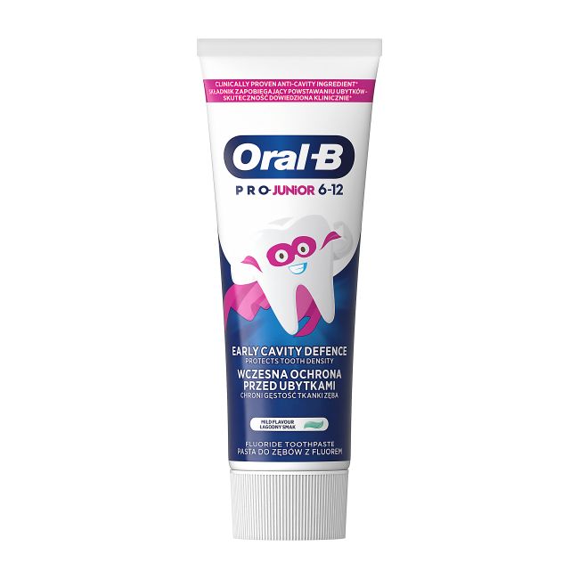 ORAL-B PRO-JUNIOR 6-12 vaikų dantų pasta, 75 ml