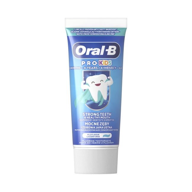 ORAL-B PRO- KIDS nuo 6 mėnesių iki 6 metų vaikų dantų pasta, 50 ml