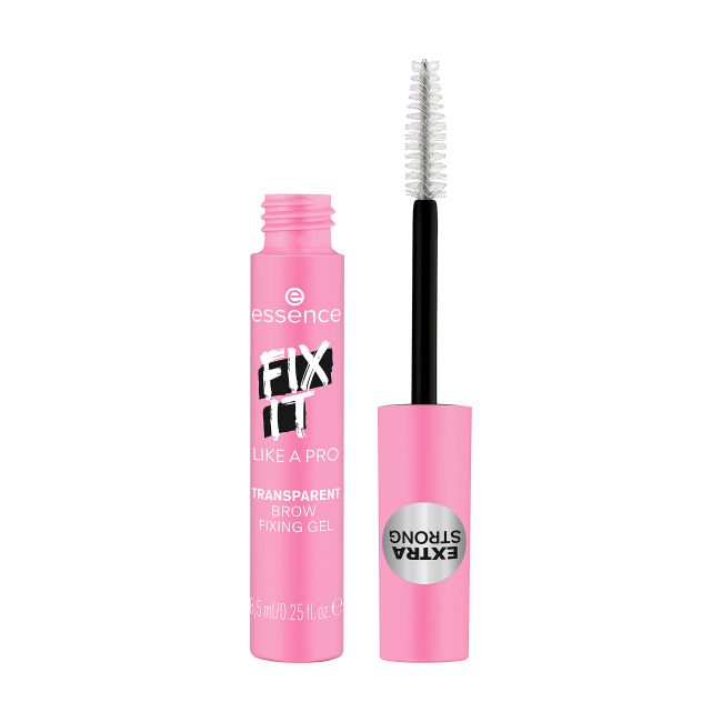 ESSENCE FIX IT LIKE A PRO TRANSPARENT FIXING antakius fiksuojanti želė, 8,5 ml