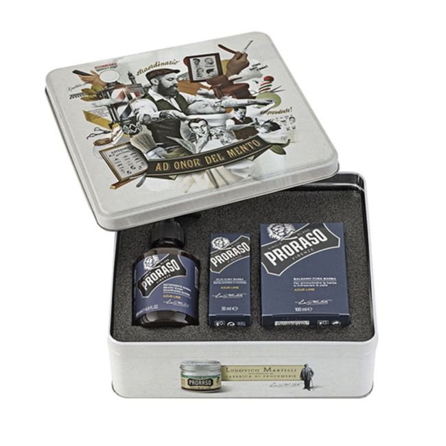 PRORASO AZUR LIME barzdos priežiūros priemonių rinkinys