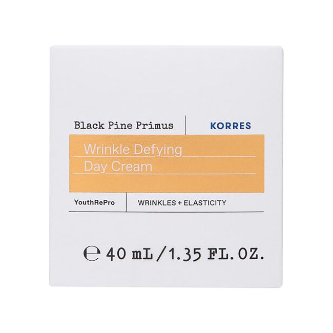 KORRES BLACK PINE PRIMUS WRINKLE DEFYING dieninis veido kremas, 40 ml
