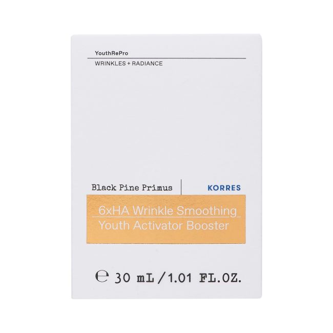 KORRES BLACK PINE PRIMUS 6XHA WRINKLE SMOOTHING veido serumas, 30 ml
