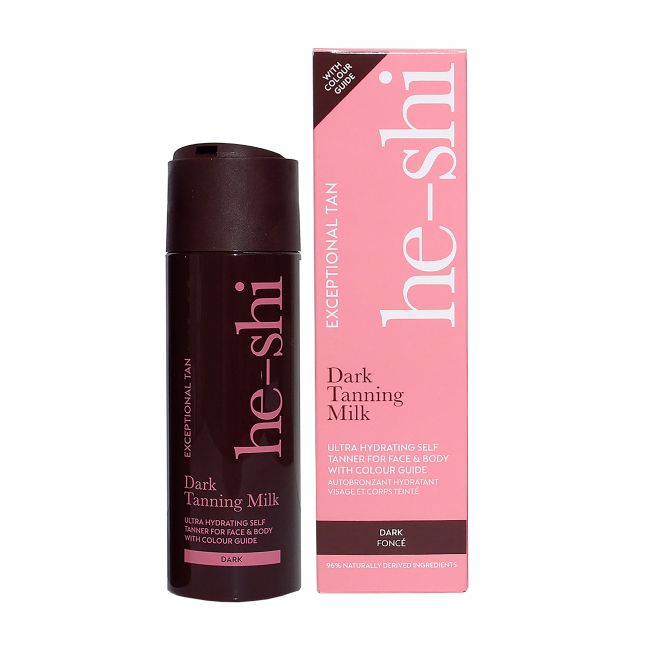 HE-SHI DARK veido ir kūno savaiminio įdegio pienelis, 200 ml