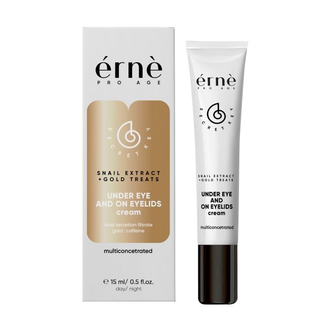 ERNE SNAIL SECRETION FILTRATE + GOLD TRHEADS paakių ir vokų kremas, 15 ml