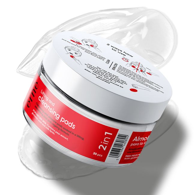 ERNE 2 IN 1 LIFTING AND CLEANSING valomosios veido pagalvėlės (30 vnt.)