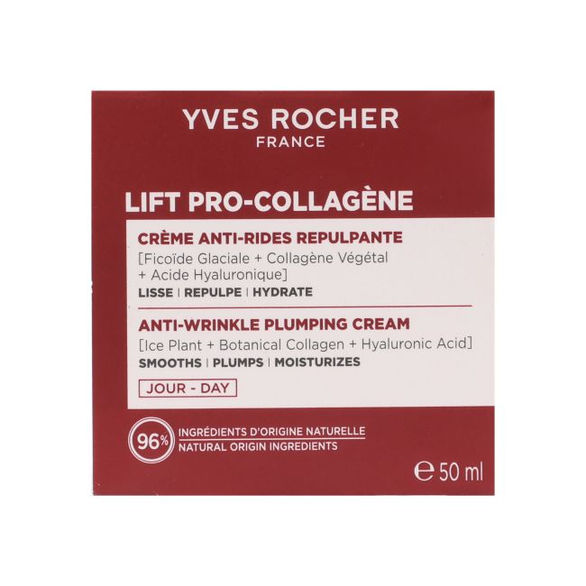 YVES ROCHER ANTI-WRINKLE PLUMPING dieninis veido kremas, 50 ml
