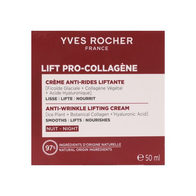 YVES ROCHER ANTI-WRINKLE LIFTING naktinis veido kremas, 50 ml