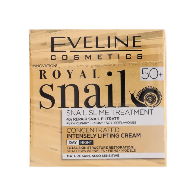 EVELINE ROYAL SNAIL 50+ dieninis ir naktinis kremas, 50 ml
