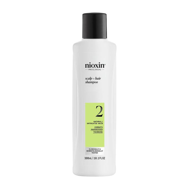 NIOXIN PRO CLINICAL SYS2 SCALP + HAIR galvos odos ir plaukų šampūnas, 300 ml