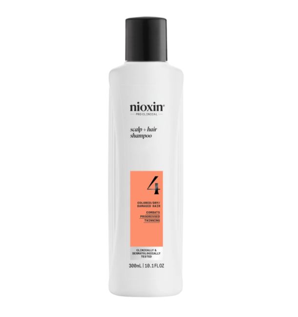 NIOXIN PRO CLINICAL SYS4 SCALP + HAIR galvos odos ir plaukų šampūnas, 300 ml