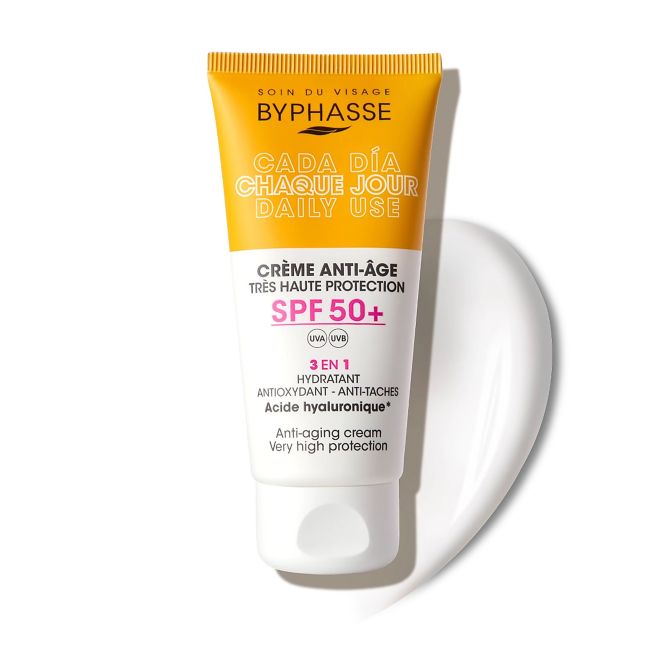 BYPHASSE 3 IN 1 SPF50+ apsauginis veido kremas, 50 ml