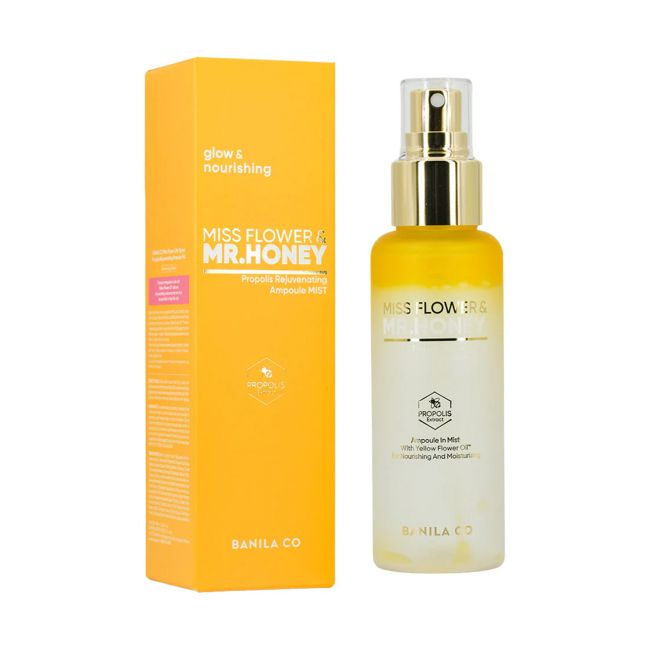 BANILA CO MISS FLOWER & MR.HONEY PROPOLIS REJUVENATING AMPOULE veido dulksna, 99 ml