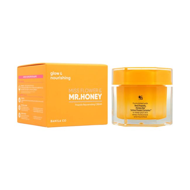 BANILA CO MISS FLOWER & MR.HONEY PROPOLIS REJUVENATING veido kremas, 70 ml