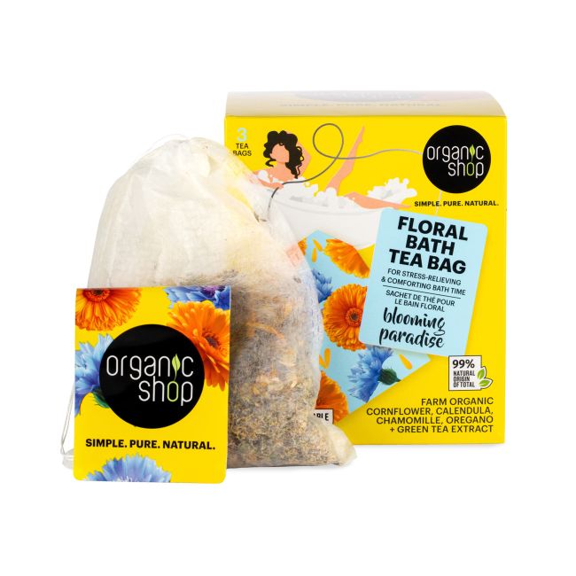 ORGANIC SHOP FLORAL BATH vonios maišeliai (3 x 50 g)