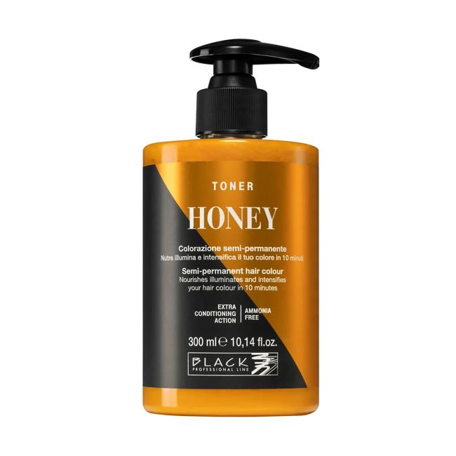 BLACK TONER YELLOW STOP tonuojamasis plaukų kremas, 300 ml