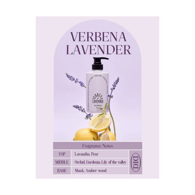 ODID VERBENA & LAVENDER plaukų šampūnas, 500 ml