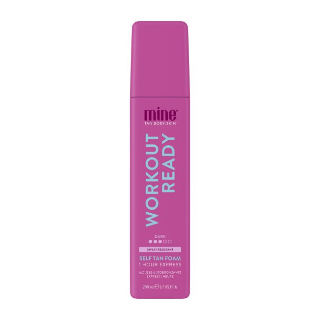 MINE WORKOUT READY DARK savaiminio įdegio putos, 200 ml