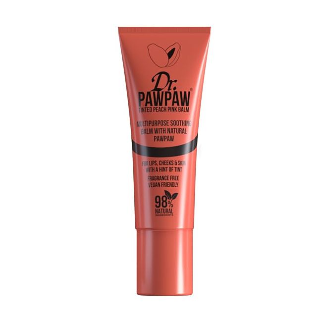 DR.PAWPAW TINTED PEACH PINK lūpų ir skruostų balzamas, 10 ml