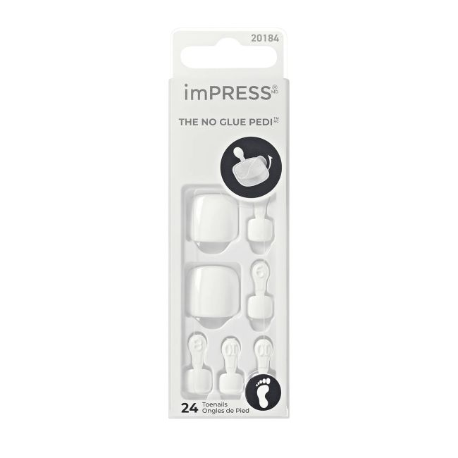 IMPRESS priklijuojami kojų nagai (24 vnt.)