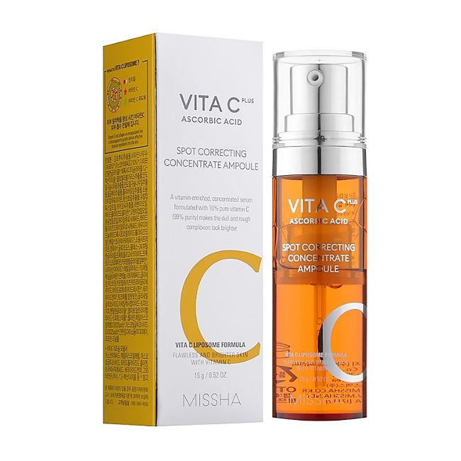 MISSHA VITA C PLUS SPOT CORRECTING CONCENTRATE veido serumas, 15 g