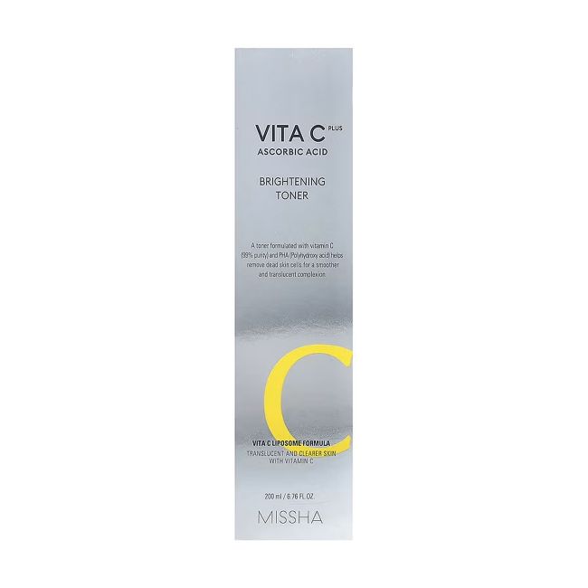 MISSHA VITA C PLUS BRIGHTENING veido tonikas, 200 ml