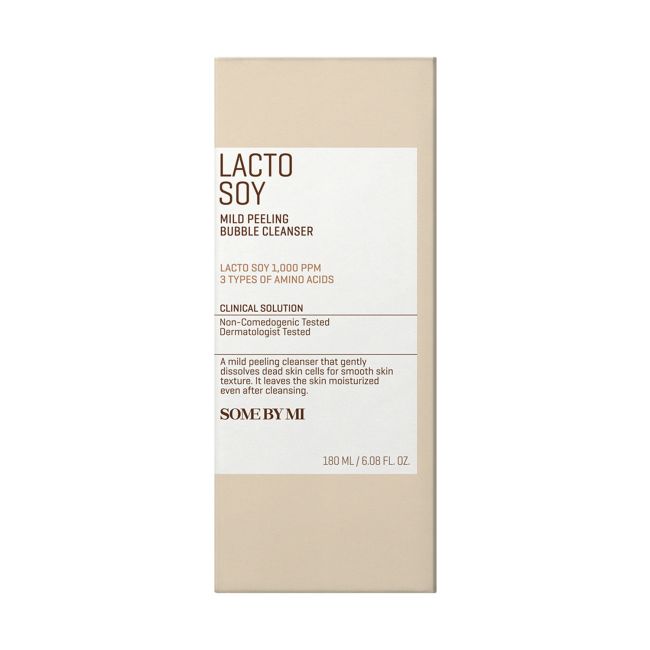 SOME BY MI LACTOSOY MILD BUBBLE šveičiamasis veido valiklis, 180 ml