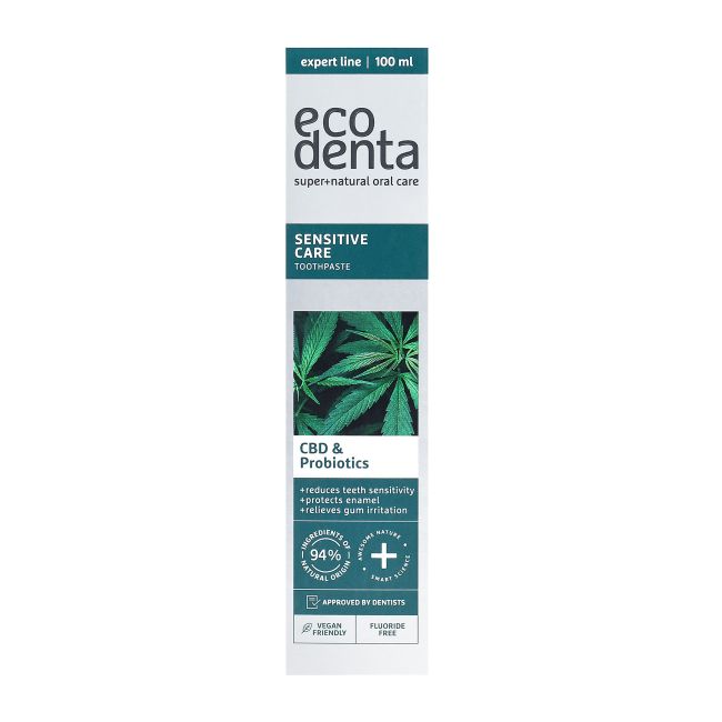 ECODENTA CBD & PROBIOTICS dantų pasta, 100 ml