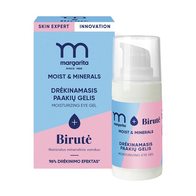 MARGARITA MOIST & MINERALS drėkinamoji paakių želė, 15 ml