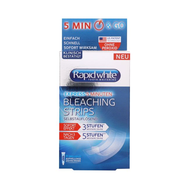 RAPID WHITE BLEACHING STRIPS balinamosios dantų juostelės (6 vnt.)