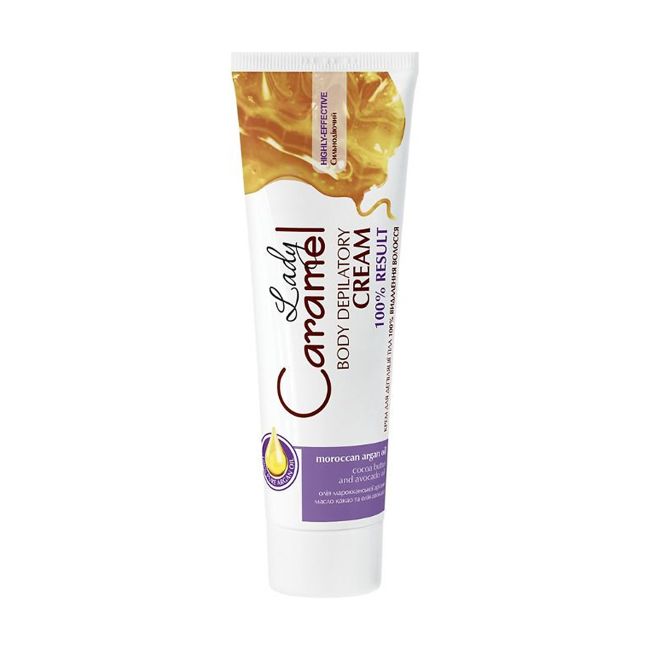 LADY CARAMEL 100 % RESULT kūno depiliacinis kremas, 100 ml