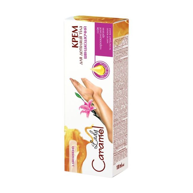 LADY CARAMEL FAST ACTING kūno depiliacinis kremas, 100 ml