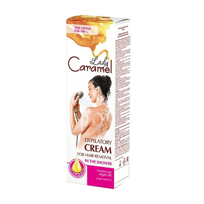 LADY CARAMEL dušo depiliacinis kūno kremas, 100 ml