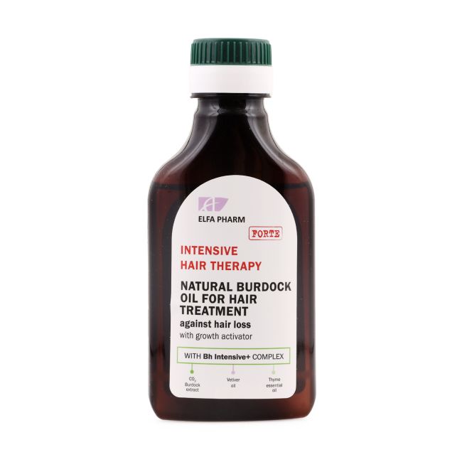 ELFA PHARM NATURAL BURDOCK OIL plaukų aliejus, 100 ml