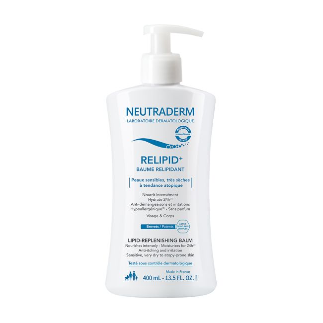 NEUTRADERM LIPID-REPLENISHING veido ir kūno balzamas, 400 ml