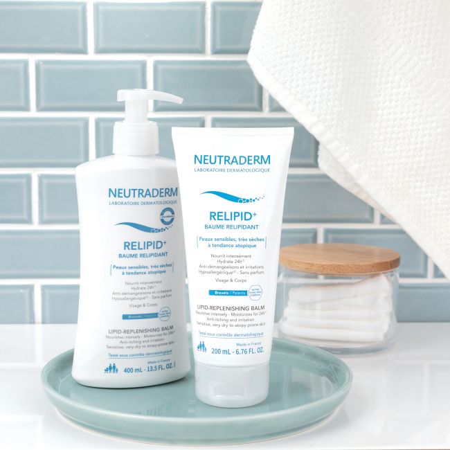 NEUTRADERM LIPID-REPLENISHING veido ir kūno balzamas, 400 ml